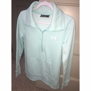 Under Armour Mint Green Half Zip Sweatshirt